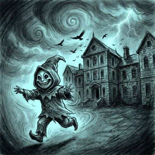 Cute Trick Or Treater Chasing