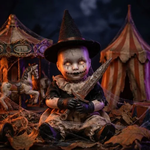 Haunted Doll Wielding Cursed Blade