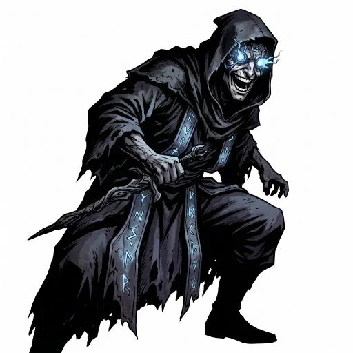 Necromancer Drawing Weapon White